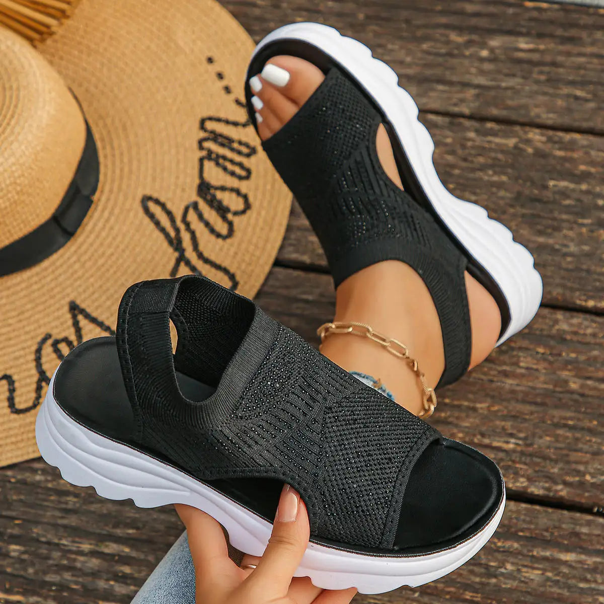 Sandalias Comfortelle™ con Suela Anatómica y Ligereza Premium