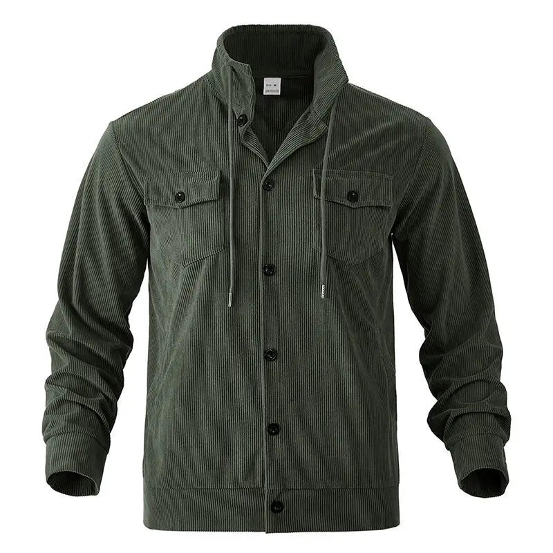 Chaqueta Velkor™ con Textura Acanalada y Presencia Refinada