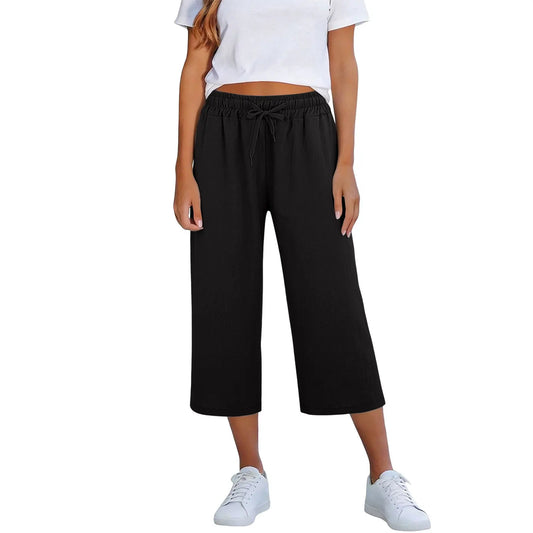 Pantalón Lisia™ Culotte Con Cintura Elástica Y Cordón Ajustable