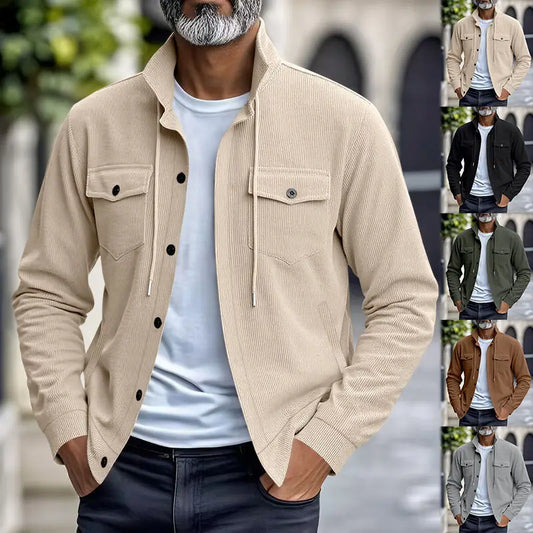 Chaqueta Velkor™ con Textura Acanalada y Presencia Refinada
