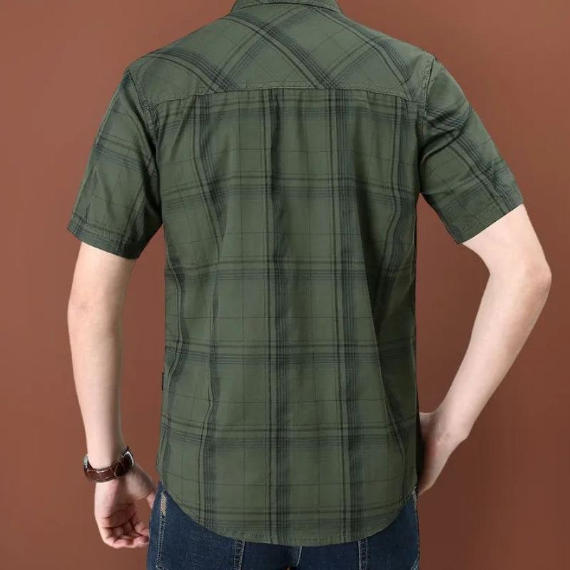 Camisa Trailmont™ A Cuadros Con Bolsillos Frontales y Estilo Robusto