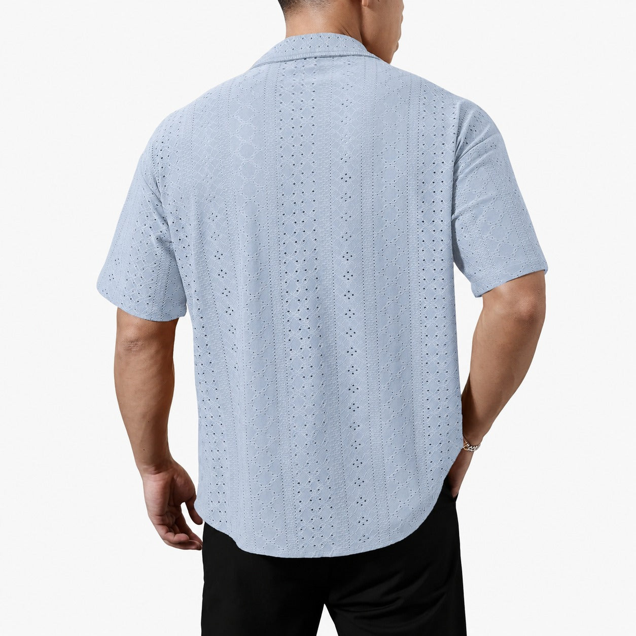 Camisa Orvieto™ De Manga Corta En Tejido Calado Transpirable