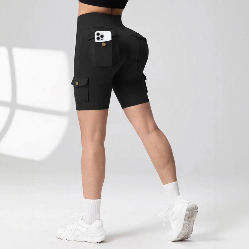 Shorts Auren Fit™ Cargo Con Efecto Realzador