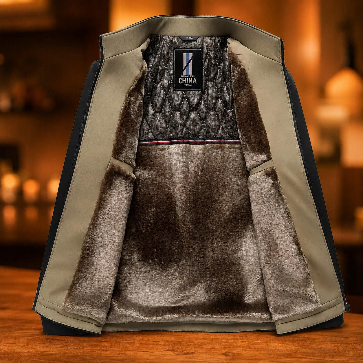 Chaqueta Harrington™ con Forro Aterciopelado y Cuello Alto