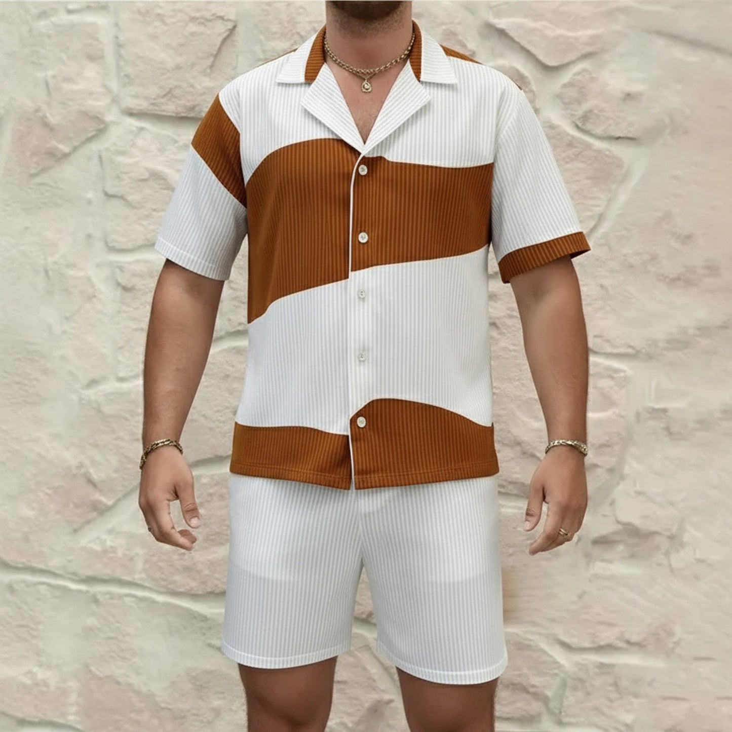 Conjunto Wilshire™ de Punto Texturizado y Diseño Bicolor