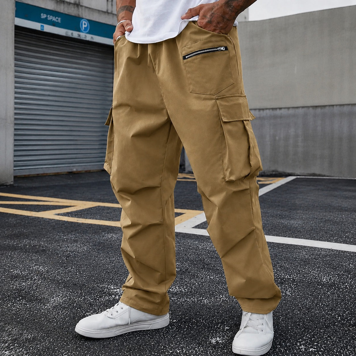Pantalón Orsen™ con Bolsillos Utilitarios, Cintura Ajustable y Corte Relax