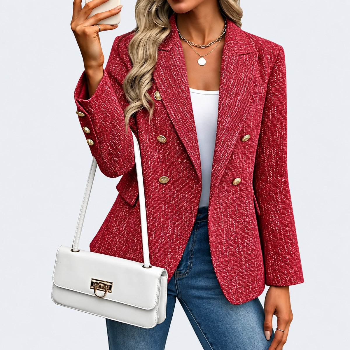 Blazer Oaxaca™ de Sastrería con Solapas Clásicas y Doble Botonadura