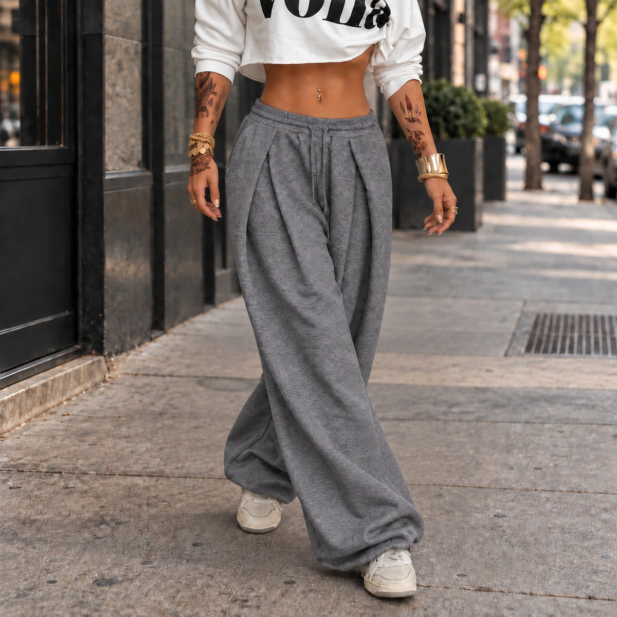 Pantalón Vanna™ de Corte Amplio y Pretina Elástica