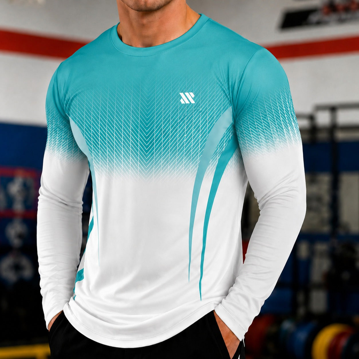 Camiseta Valen™ de Manga Larga en Tejido Deportivo con Protección UV