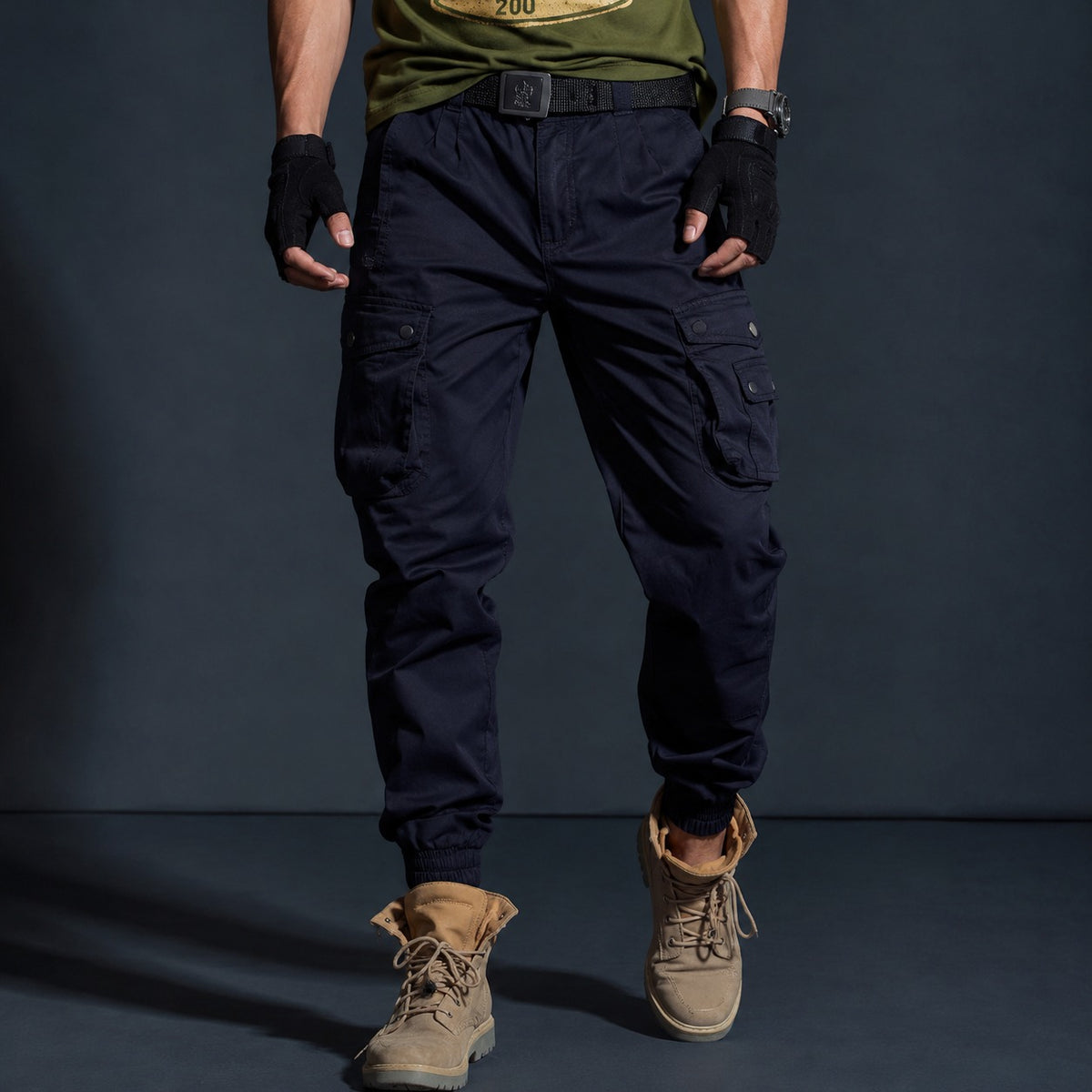 Pantalón Cargo Roven™ con Estilo Táctico Militar y Puños Jogger
