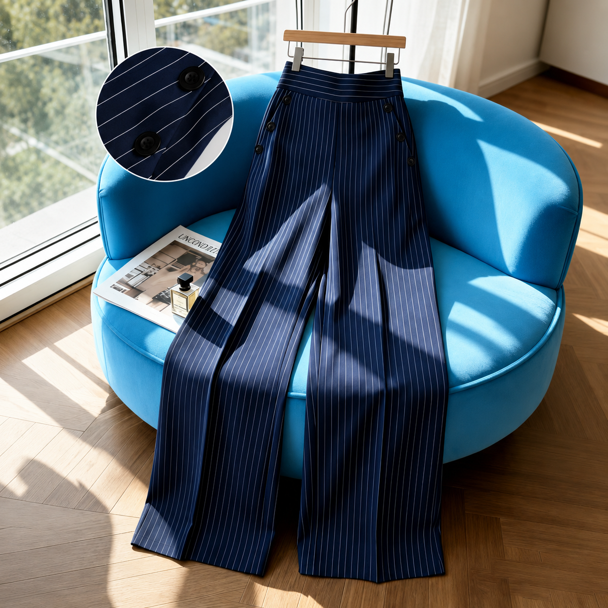 Pantalón Palazzo Bellagio™ con Caída de Sastrería y Elegancia Natural