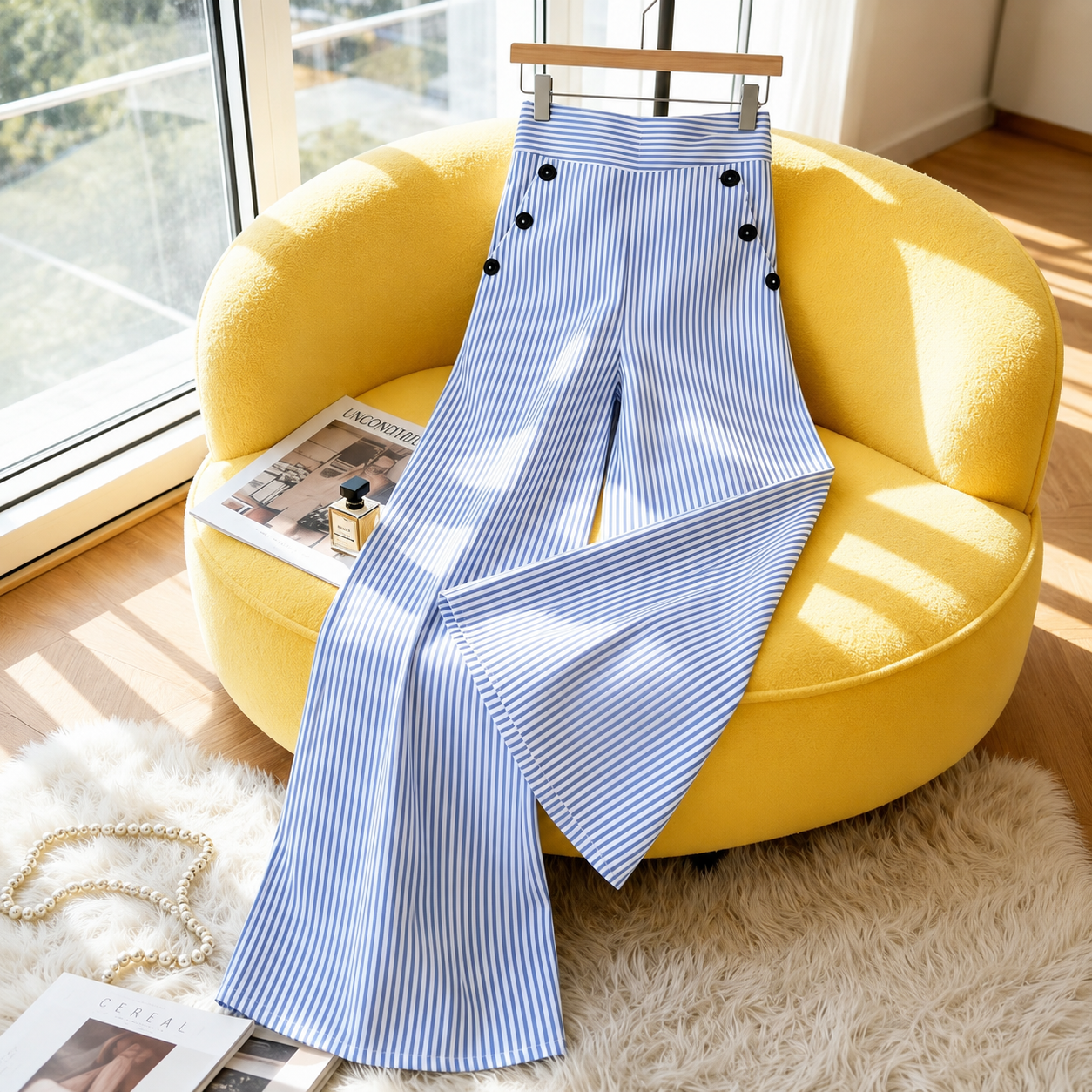 Pantalón Palazzo Bellagio™ con Caída de Sastrería y Elegancia Natural