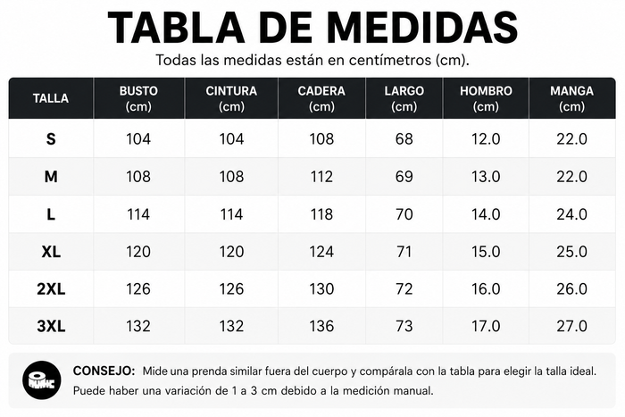 Guía de tallas