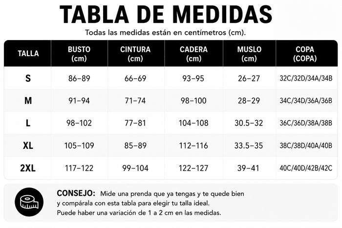 Guía de tallas