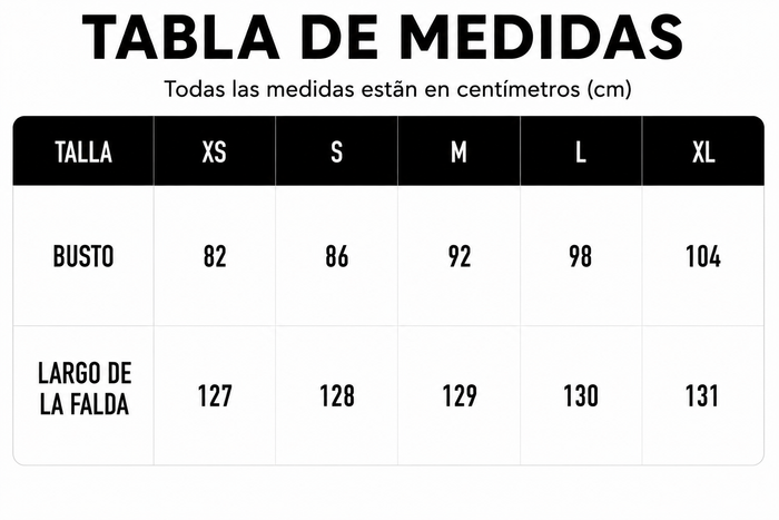 Guía de tallas