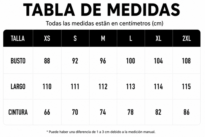 Guía de tallas