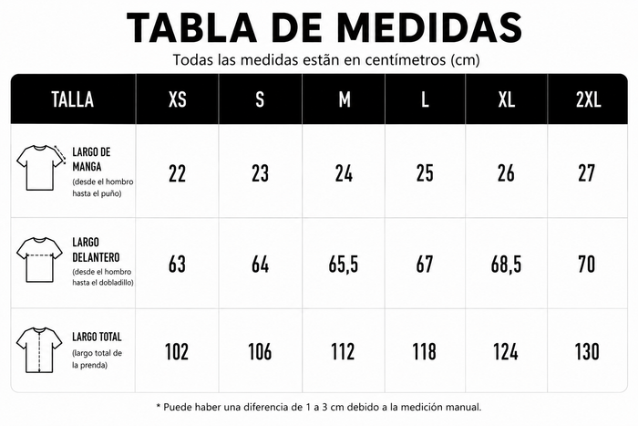 Guía de tallas
