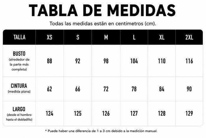 Guía de tallas