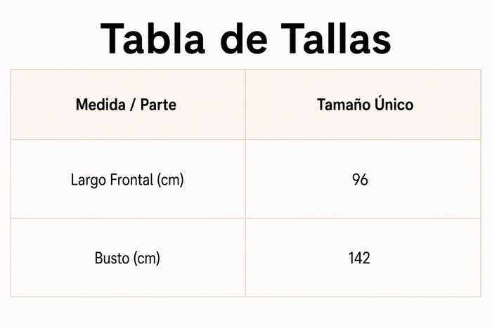Guía de tallas