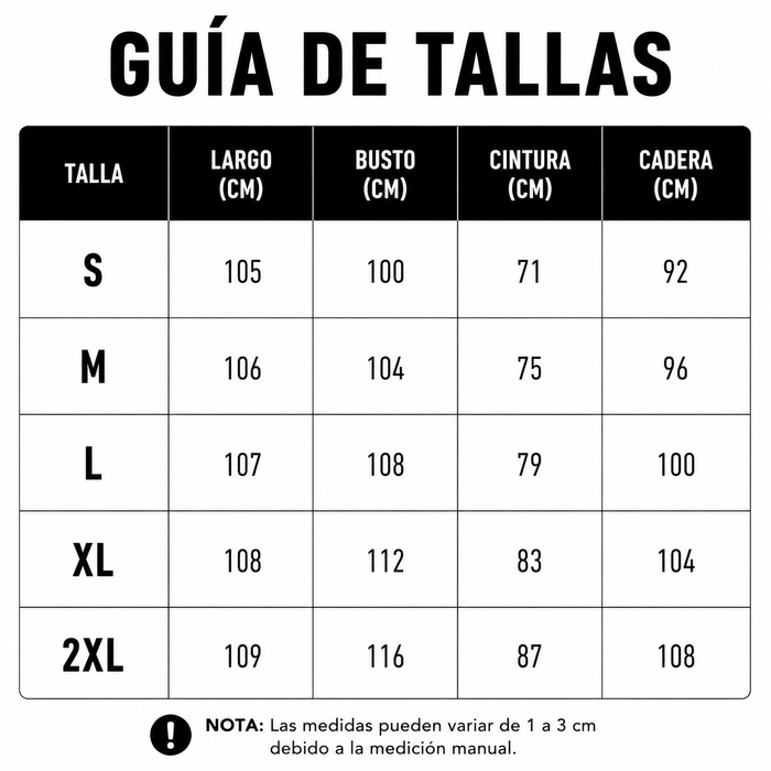 Guía de tallas