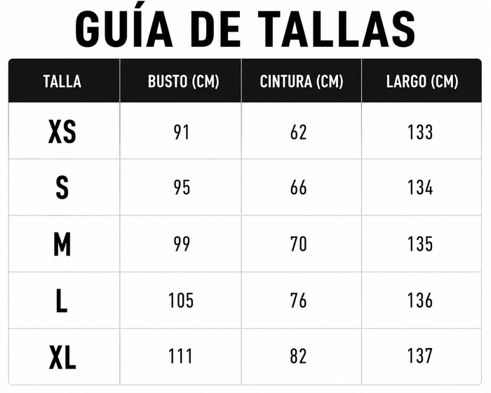 Guía de tallas