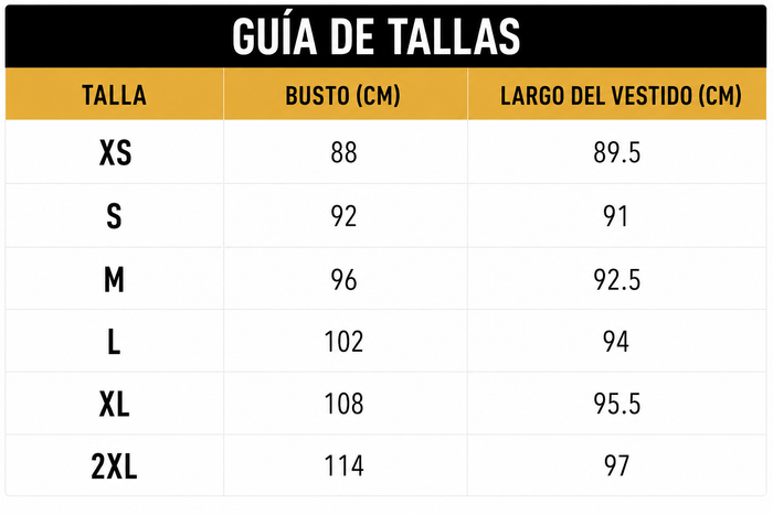 Guía de tallas