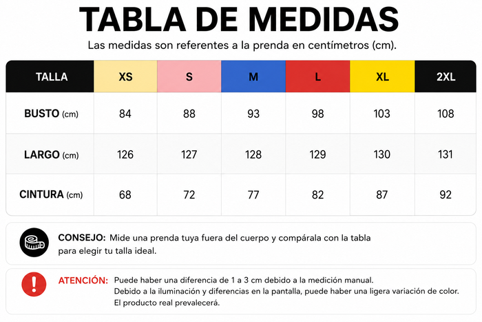 Guía de tallas