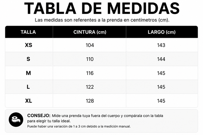 Guía de tallas