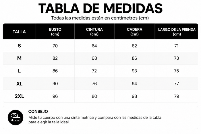 Guía de tallas