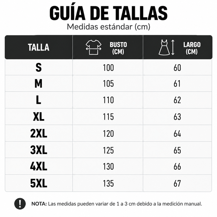 Guía de tallas