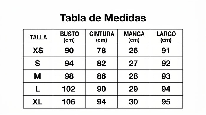 Guía de tallas
