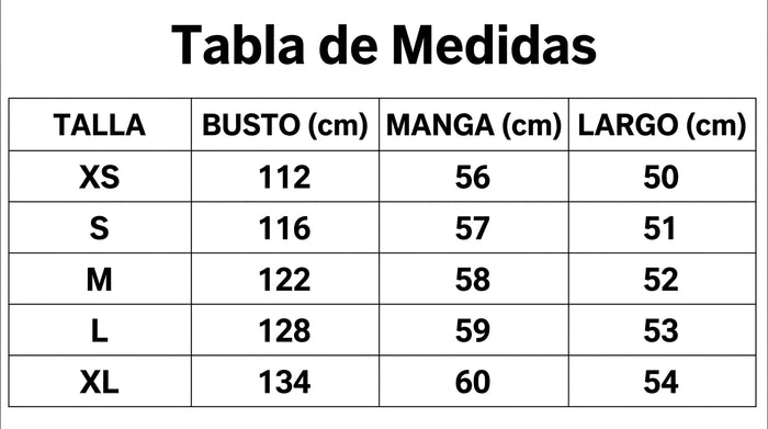 Guía de tallas