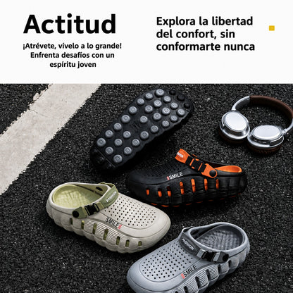 Clog Orven™ com Solado Massageador e Plataforma de 5cm com Retorno de Impacto