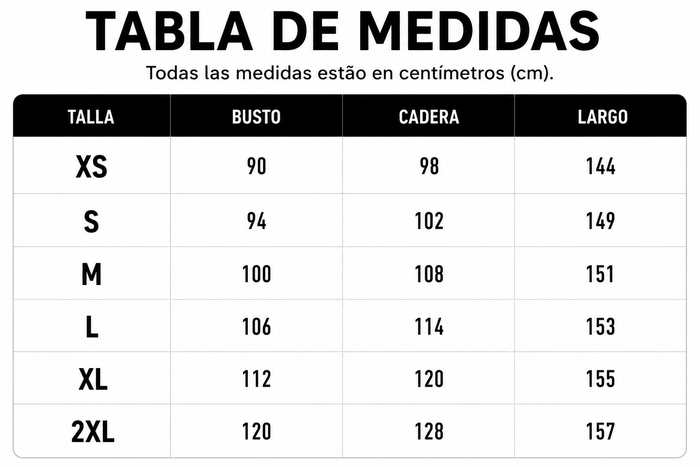 Guía de tallas
