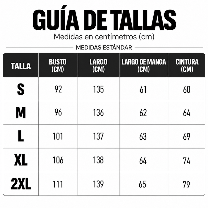 Guía de tallas