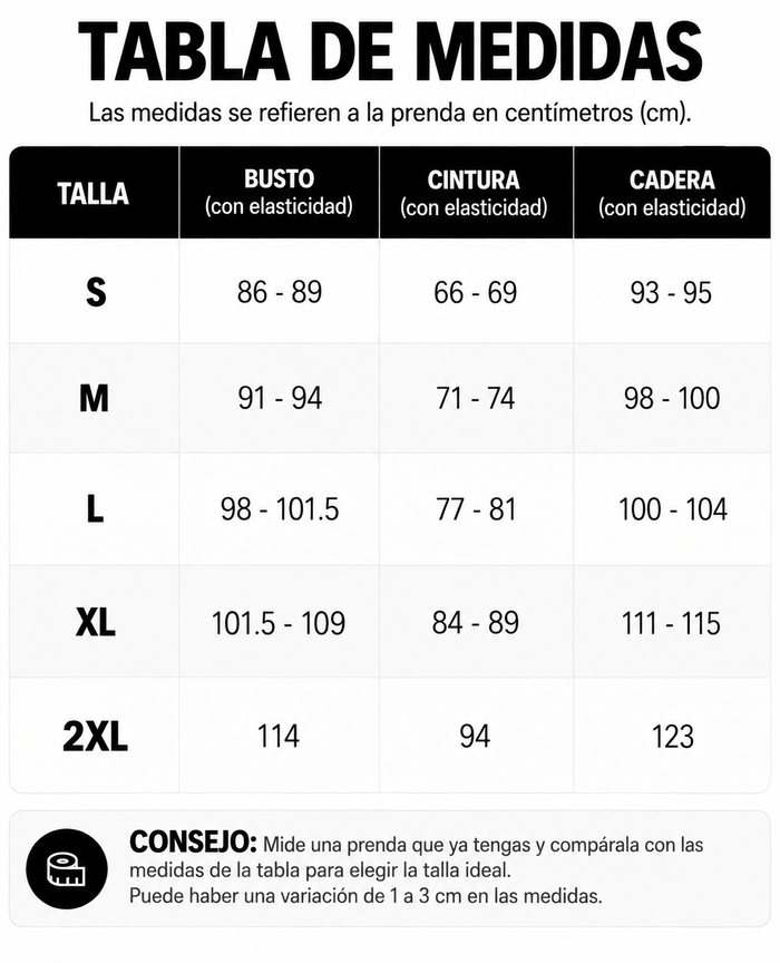 Guía de tallas