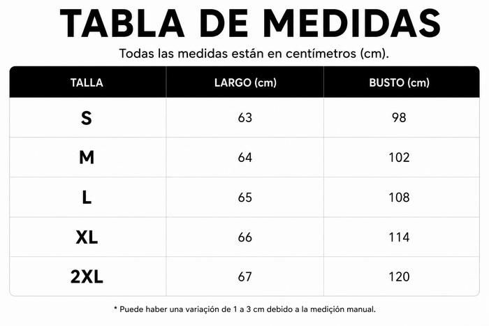 Guía de tallas