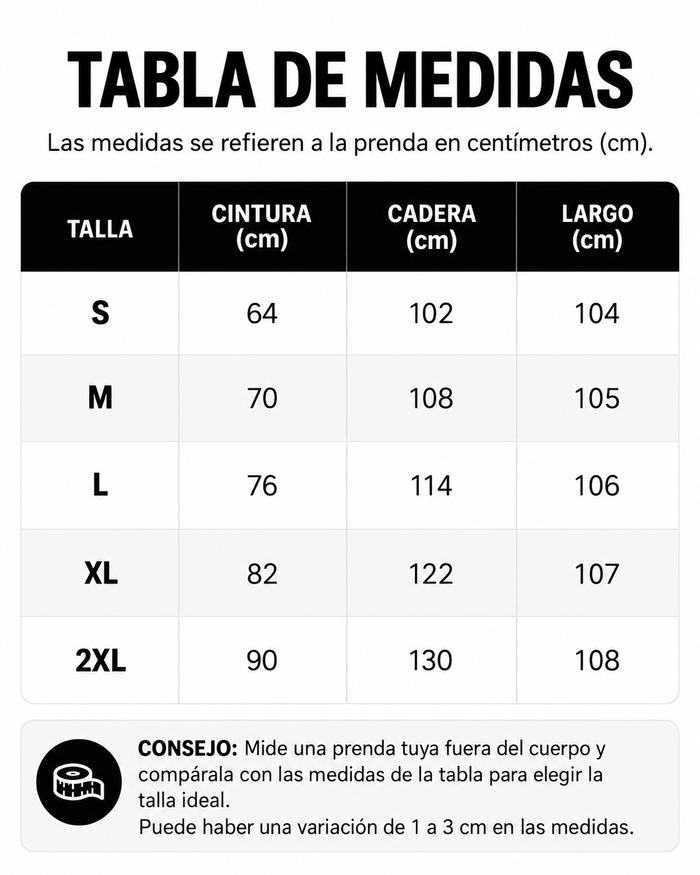 Guía de tallas