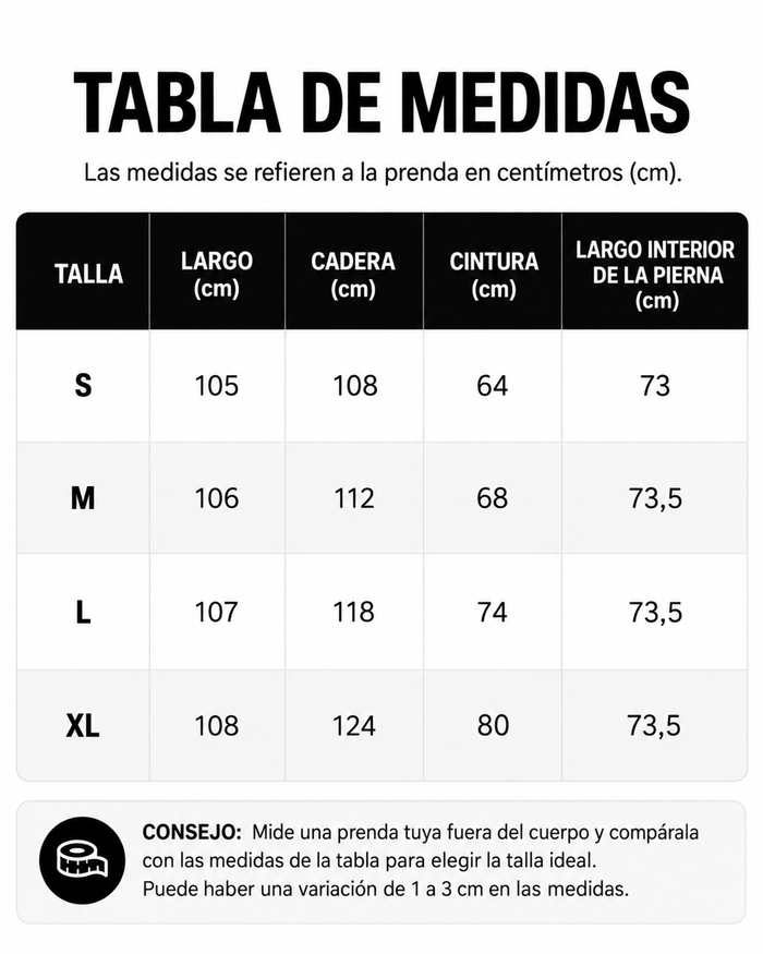Guía de tallas