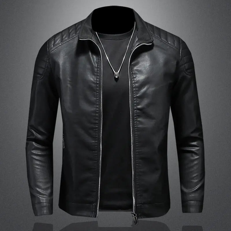 Chaqueta Auron™ en Cuero Premium y Presencia Imponente