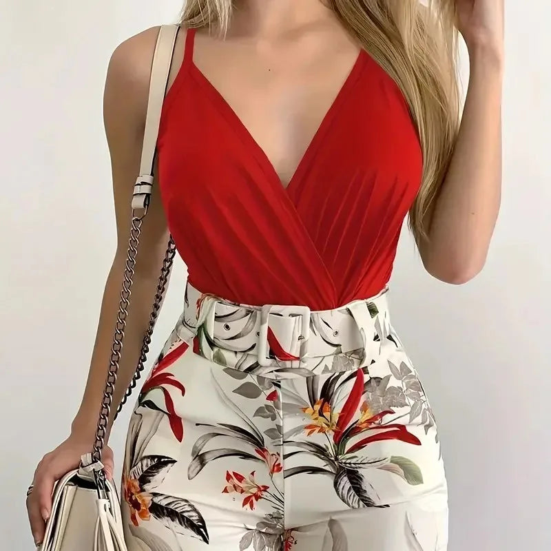 Conjunto Marissol™ con Shorts Floral y Blusa Delicada