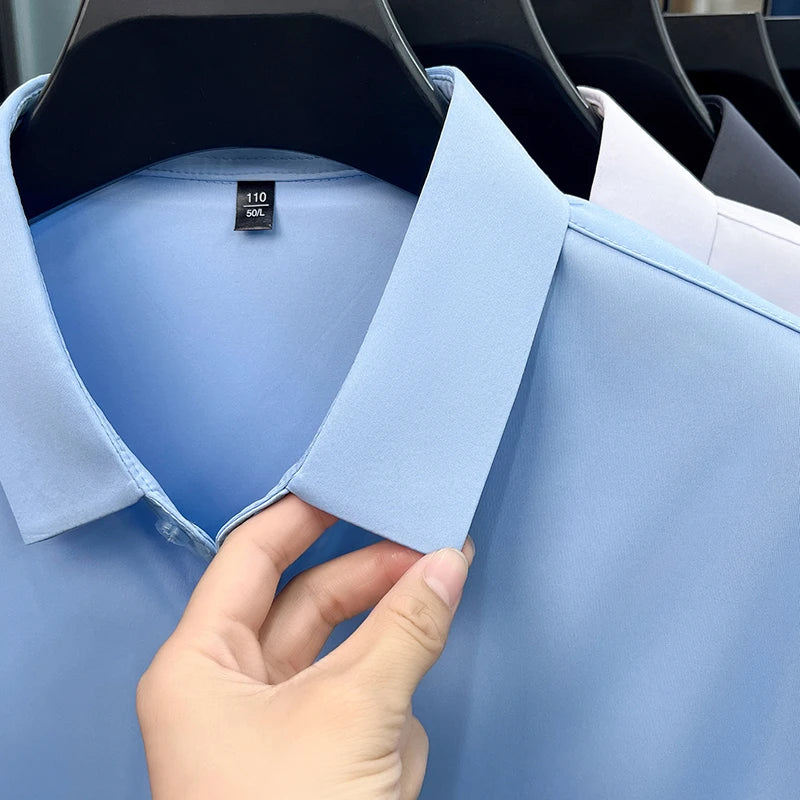 Camisa de Vestir Montero™ con Tejido Elástico de Tacto Fresco y Sedoso