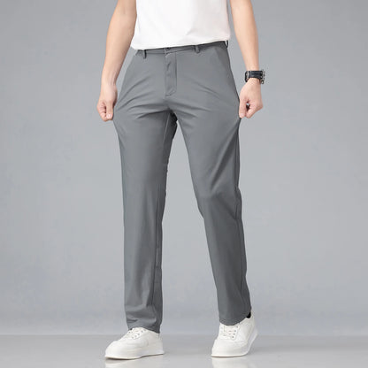 Pantalón Corvino™ de Sastrería con Tejido Elástico y Corte Recto.