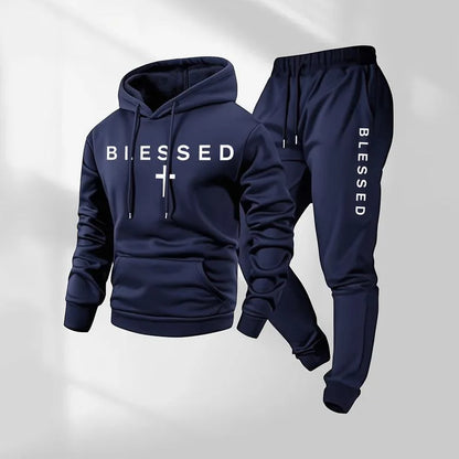 Conjunto Braven™ con Sudadera con Capucha, Bolsillo Canguro y Pantalón Jogger