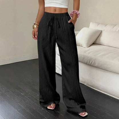 Pantalón Marelle™ Con Cordón Ajustable Y Corte Palazzo