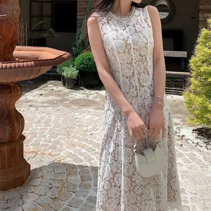 Vestido Elorien™ Con Encaje Delicado y Caída Fluida