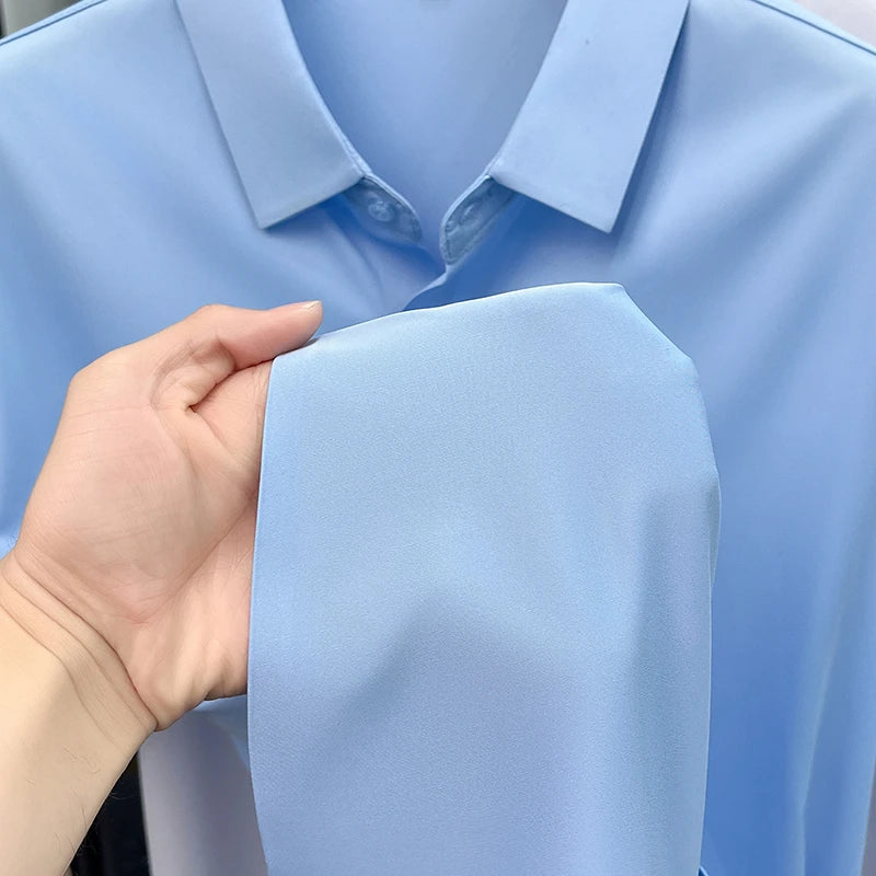 Camisa de Vestir Montero™ con Tejido Elástico de Tacto Fresco y Sedoso