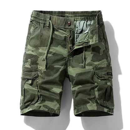 Bermuda Bravik™ con Estampado Camuflado, Cintura Ajustable y Bolsillos Cargo.