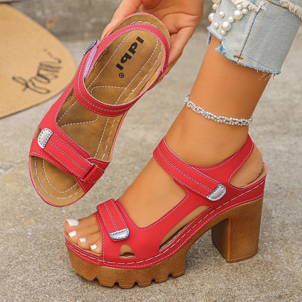 Sandalias Bellatrix™ De Plataforma Con Tacón Bloque y Tiras Ajustables