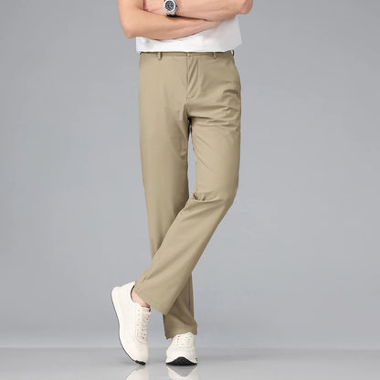 Pantalón Corvino™ de Sastrería con Tejido Elástico y Corte Recto.